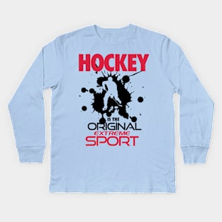 Ice hockey extreme sport Kids Long Sleeve T-Shirt